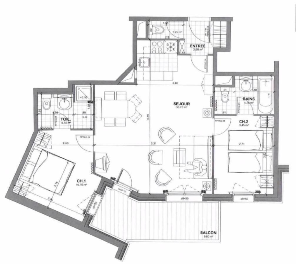 Spacious Ski-In Ski-Out Apartment 4-6 Pax, 161 Sources De Marie Arc 1950 Les Arcs  Dış mekan fotoğraf